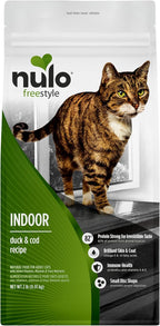 Nulo FreeStyle Indoor Grain-Free Dry Cat Food, Duck & Cod, 4 lb - Image 12