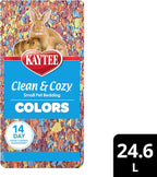 Kaytee Clean & Cozy Colors, Small Animal Bedding with Extreme Odor Control, Kaleidoscope, 24.6 Liters - Image 10