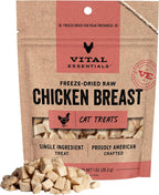 Vital Essentials Freeze Dried Cat Treats | Chicken Breast, Single Ingredient | Premium Quality | Grain Free, Healthy Treats for Cats, 4 oz Bag - Image 11