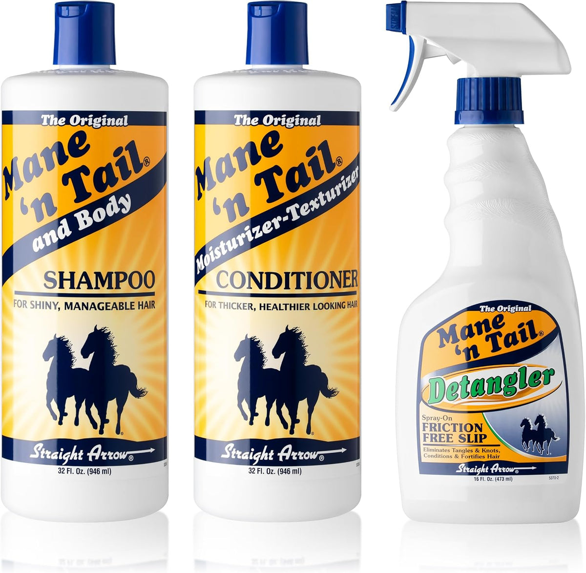 Mane 'n Tail 3 Piece Hair Care Kit front view bottles