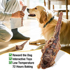 Authentic imported air dried beef tail dog treats for sensitive stomachs.