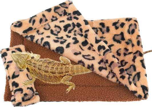 ADOGGYGO bearded dragon bed front view reptile tank accessories