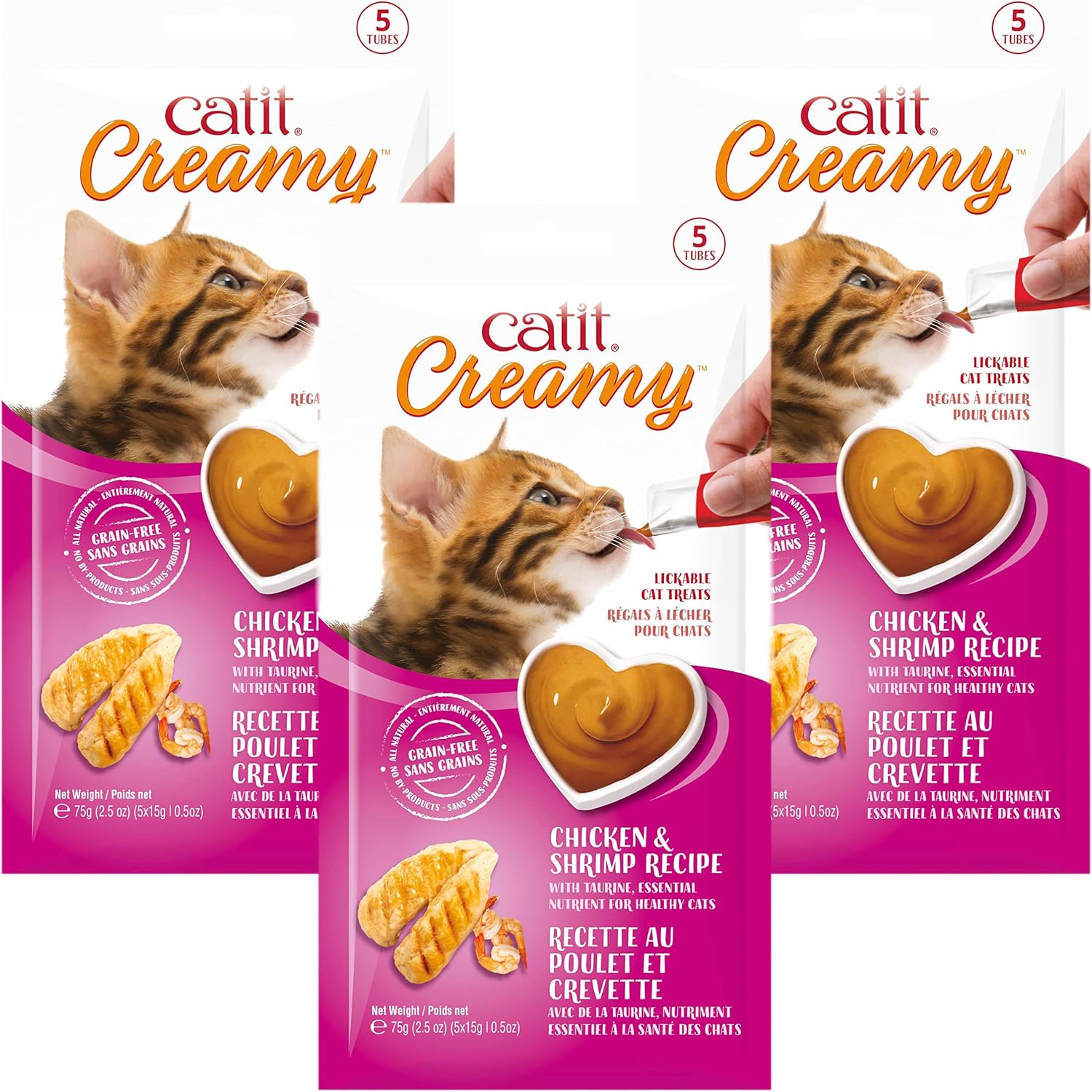 Catit Creamy Lickable Cat Treat, Healthy Cat Treat, Chicken & Liver, 12 Pack - Image 9