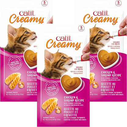 Catit Creamy Lickable Cat Treat, Healthy Cat Treat, Salmon, 50 Pack - Image 9
