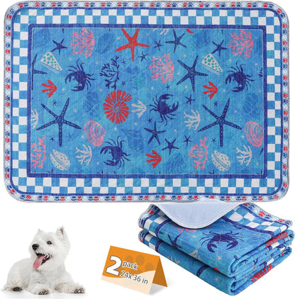KOOLTAIL Washable Pee Pads for Dogs, 2 Pack Super Absorbent Reusable Puppy Training Pads Waterproof, Nonslip and Leak-Proof Dog Pee Pads, Large Pet Mats Whelping Pads for Floor, Crate, Couch, 36"x41" - Image 10