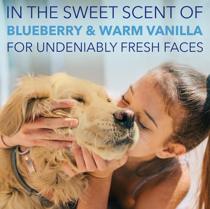 Side view of TropiClean SPA tearless facial shampoo for pets