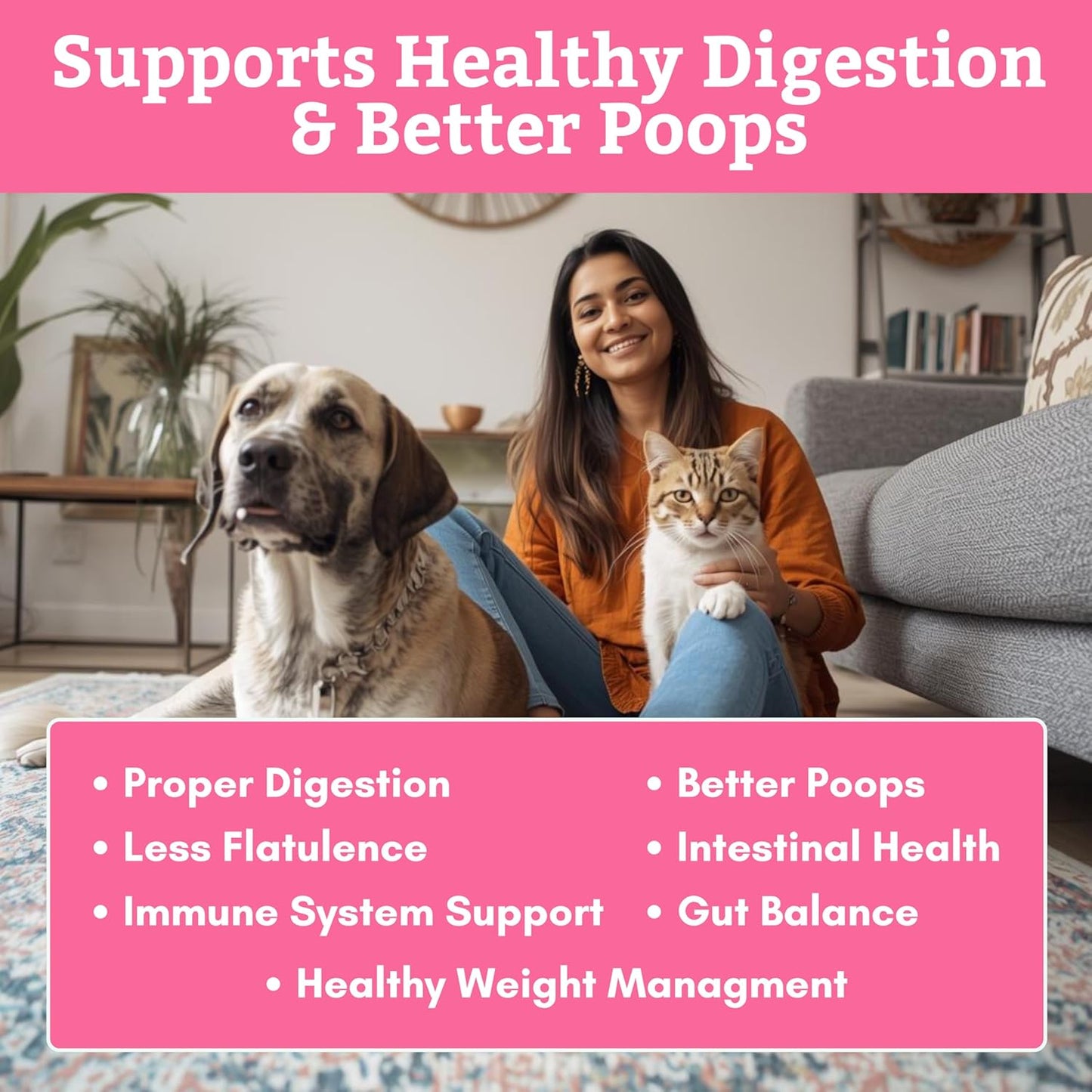 Wholistic Pet Organics digestive enzymes and prebiotic fiber powder container closeup