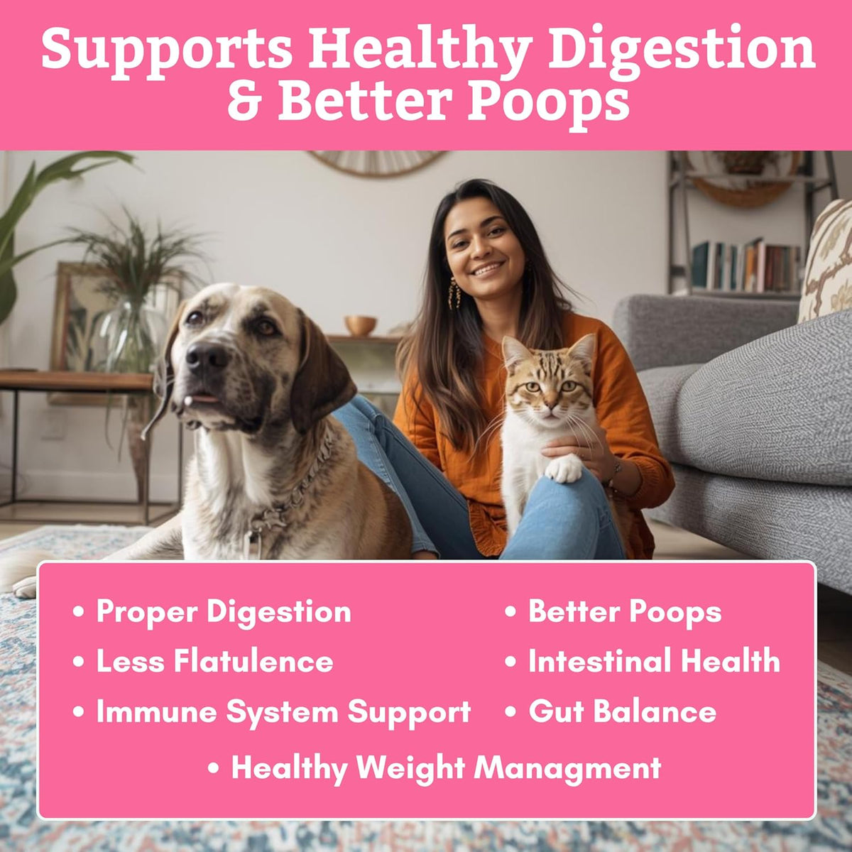 Wholistic Pet Organics digestive enzymes and prebiotic fiber powder container closeup
