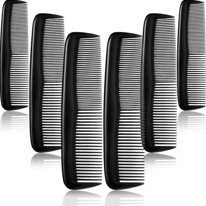 Leinuosen 12 pieces hair combs set front view in black