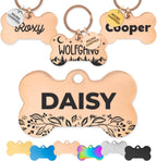 ExcelMark Pet ID Tags - Customized Dog and Cat Tags (Round, Gold) - Image 13