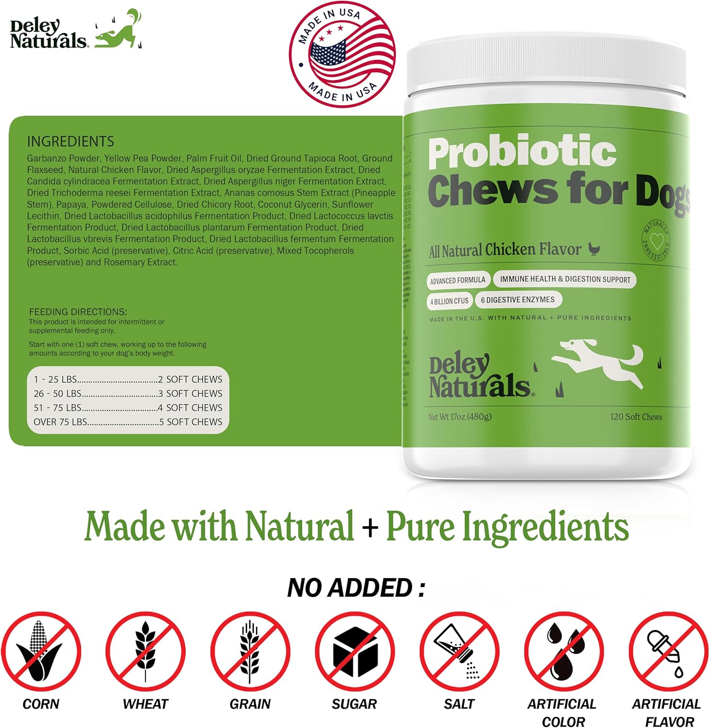 Authentic USA imported dog digestive health supplements