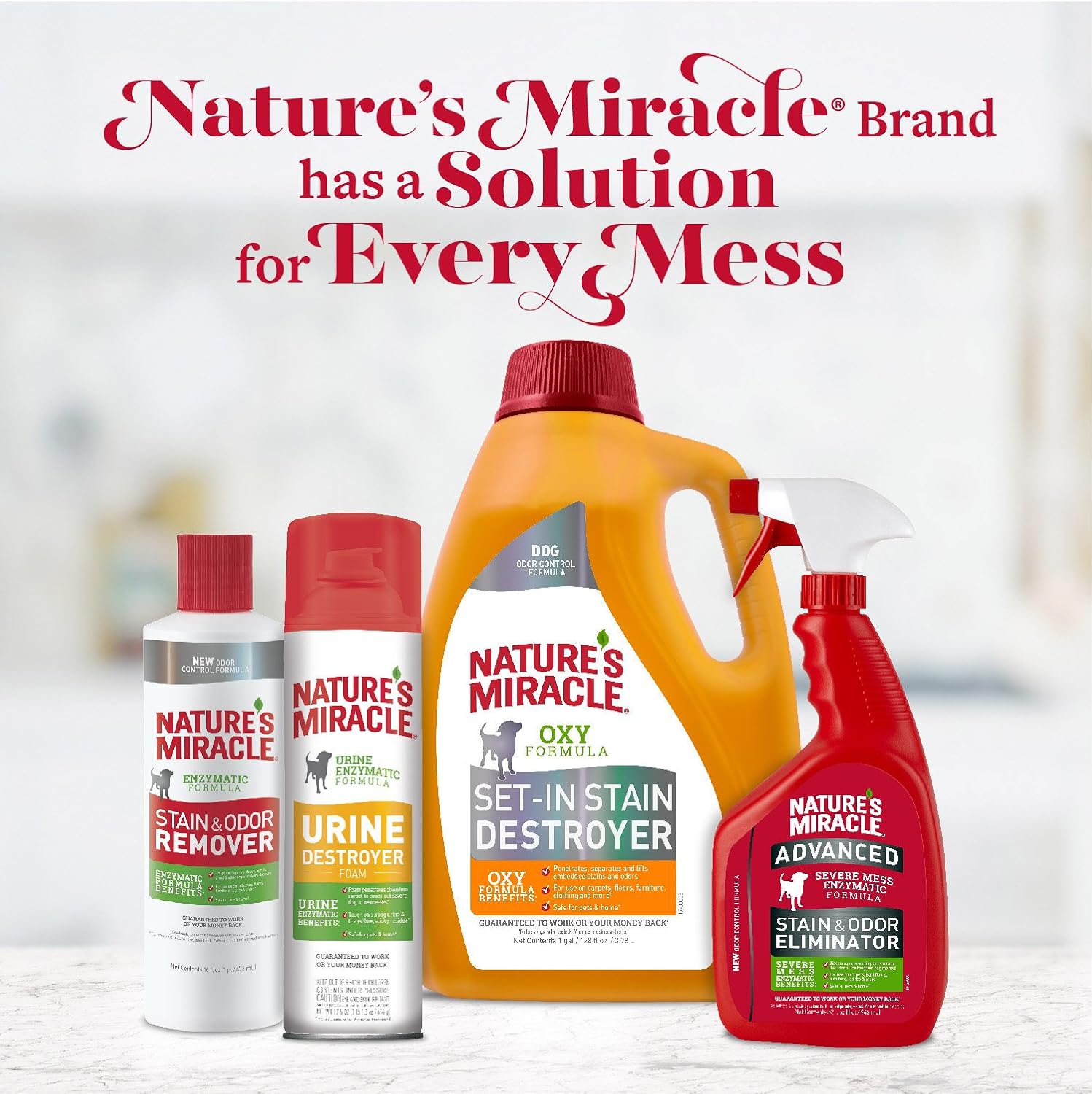 Authentic Nature's Miracle USA import bottle