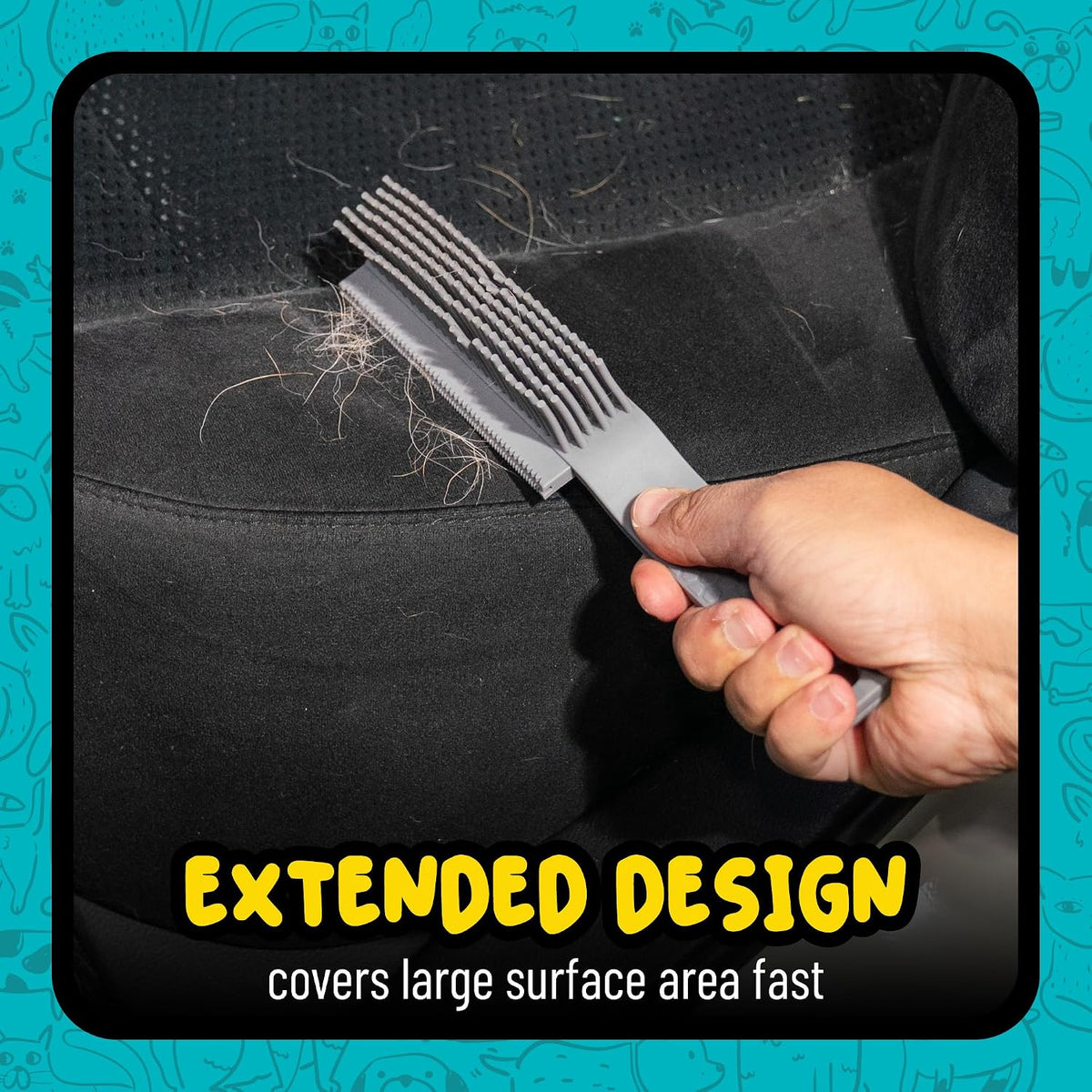Chemical Guys rubber detailing brush lifting fur from home carpet
