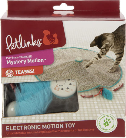 Concealed moving wand cat toy with four adjustable speed controls