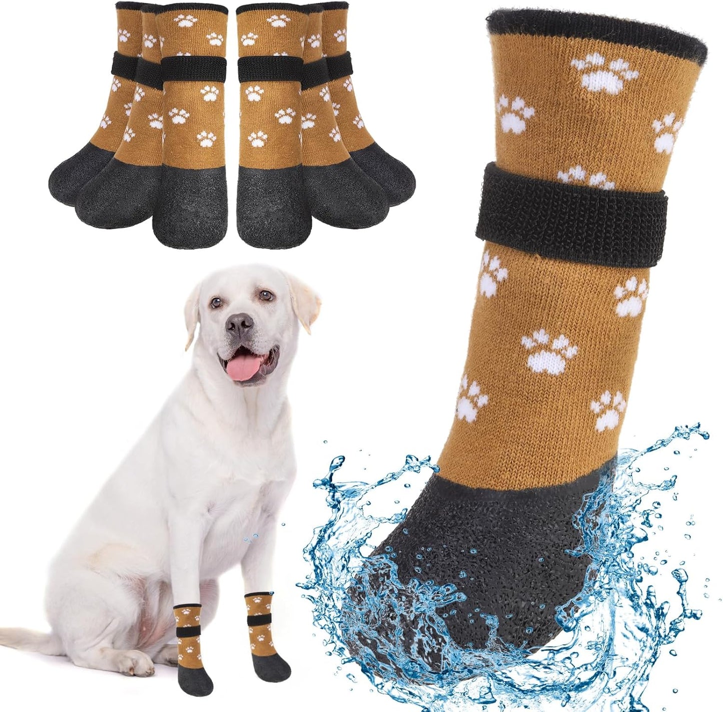 Beautyzoo dog shoes adjustable strap feature
