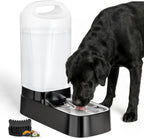 Automatic Dog Water Bowl Dispenser - 2.4 Gallon Gravity Pet Water Dispenser with 304 Stainless Steel Bowl, Dog Auto Feeders Bowls Self Waterer, Easy-Carry Handle for Large Dogs & Cats, Multi-Pet Home - Image 11