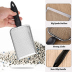 Stainless steel animal waste shovel set for rabbit and hamster cages