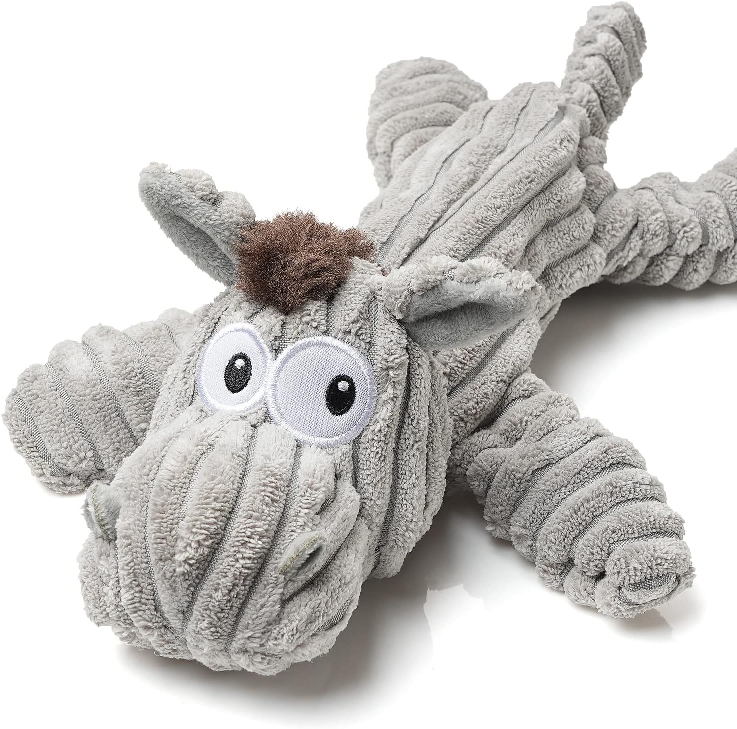 Sedioso Dog Toy, Large Dog Squeaky Toys, Stuffed Animal Dog Plush Toy for Puppy, Small, Middle, Large Dogs (Donkey(Grey)) - Image 15