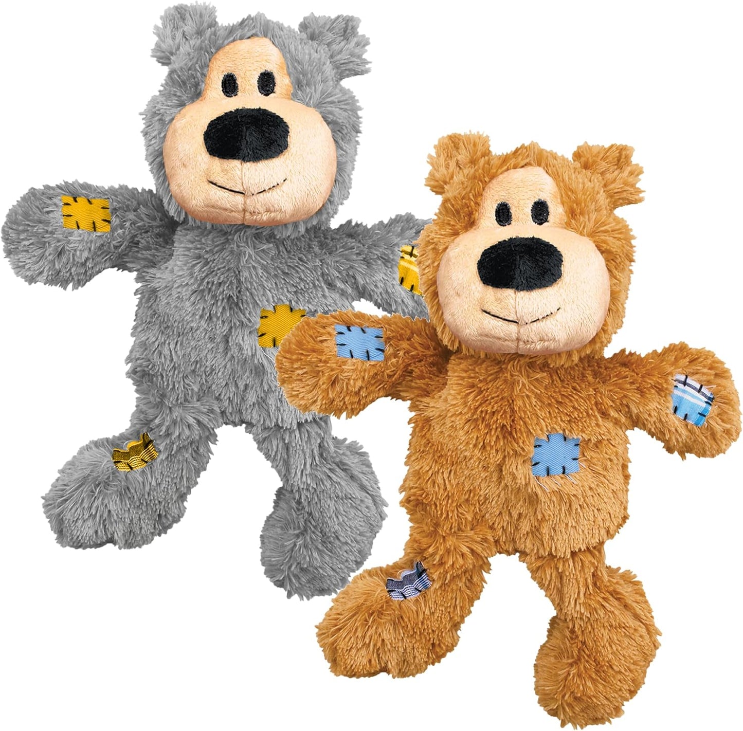 KONG Wild Knots Bear X Large front view showing durable plush exterior