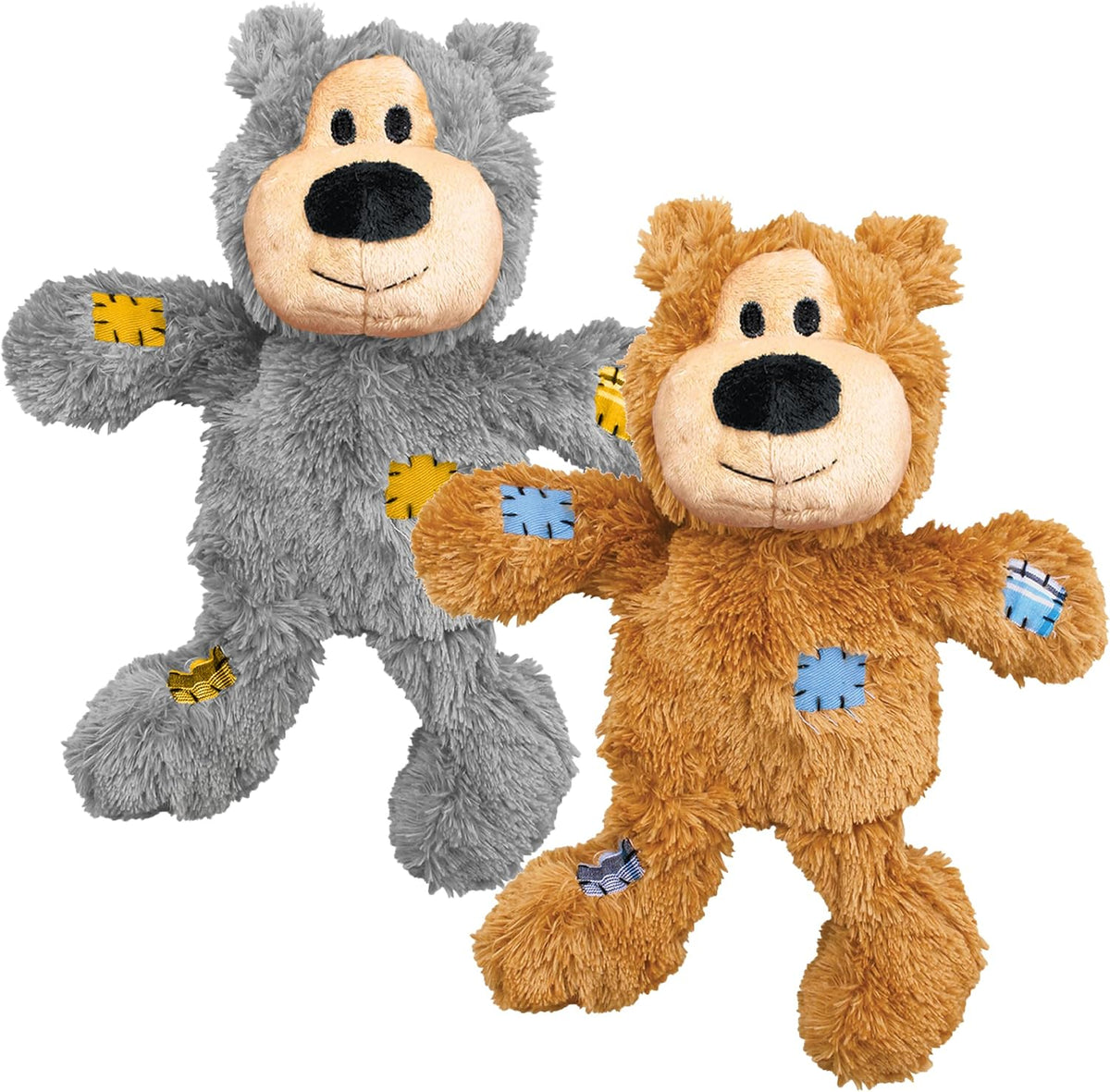 KONG Wild Knots Bear X Large front view showing durable plush exterior