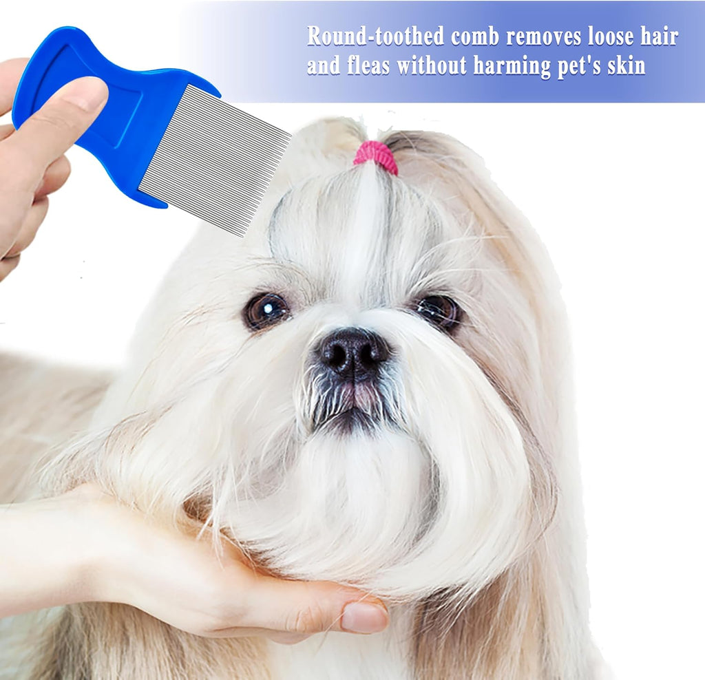 Professional pet dematting tool kit in blue