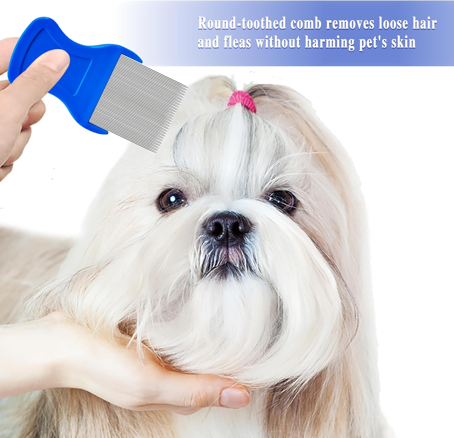 Professional pet dematting tool kit in blue