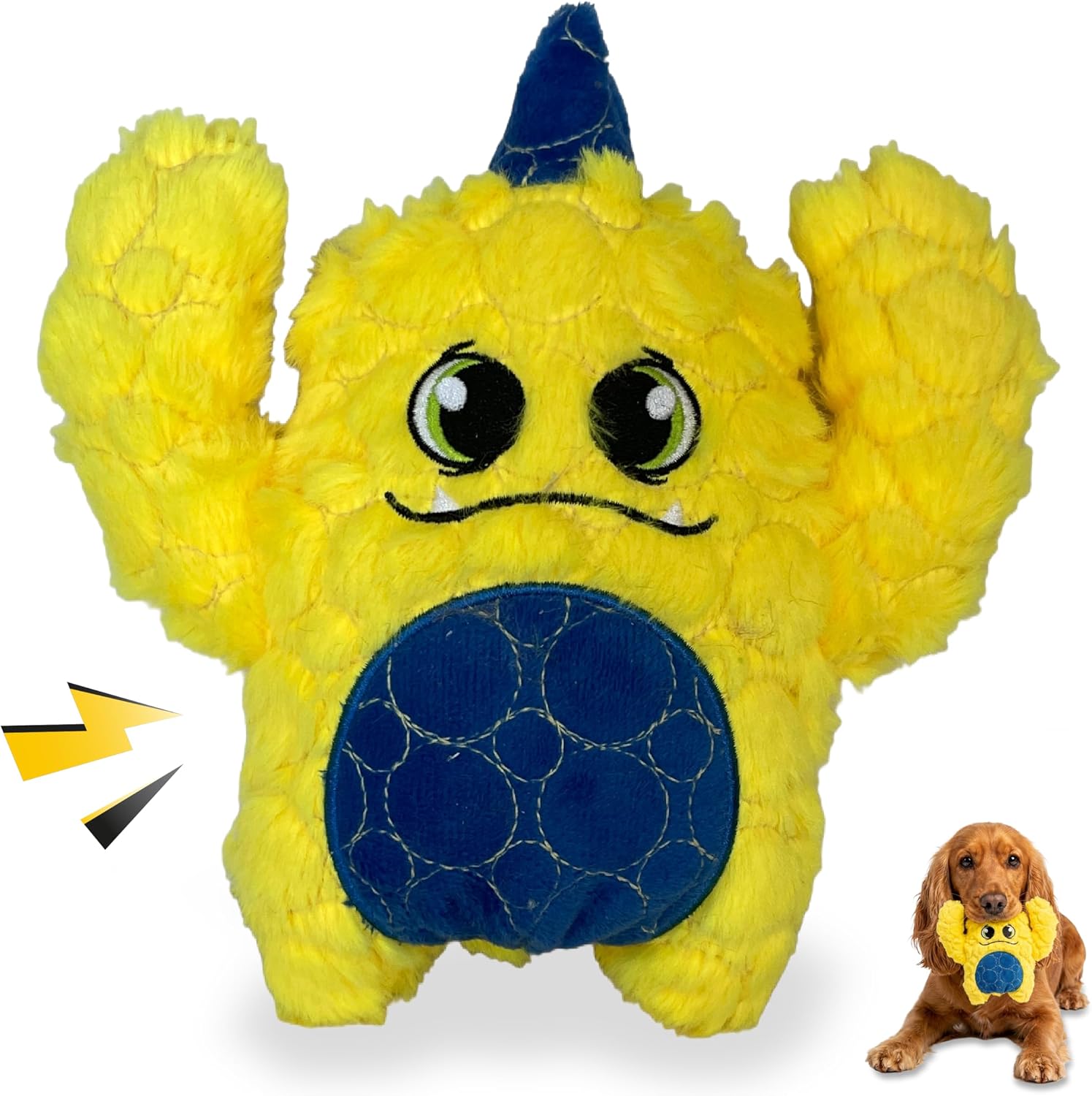 Bite Force Dog Toy - Large Durable & Strong Plush Green Monster Dog Toy, Kevlar-Reinforced for Aggressive Chewers - Image 11