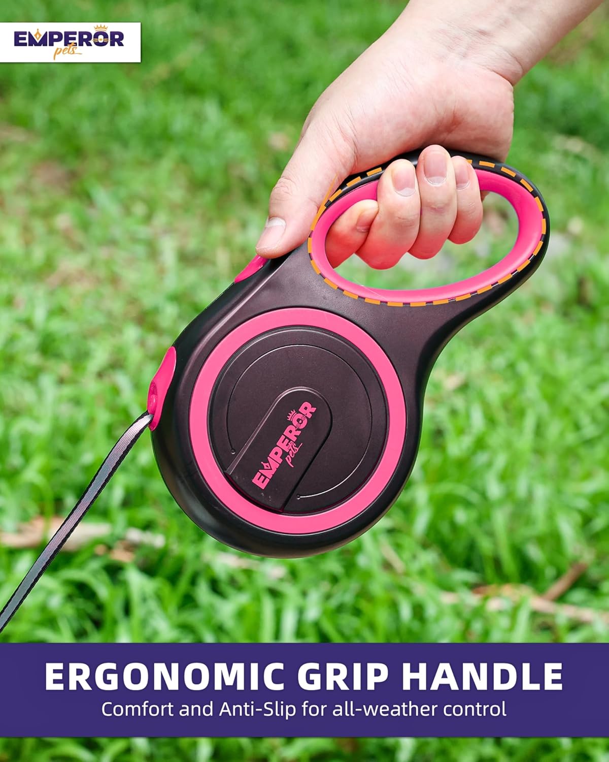 Emperor Pets large breed retractable leash swivel hook