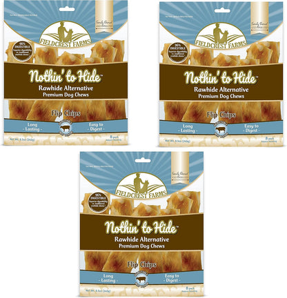 Fieldcrest Farms Nothin To Hide Flip Chips Beef Flavor package front view