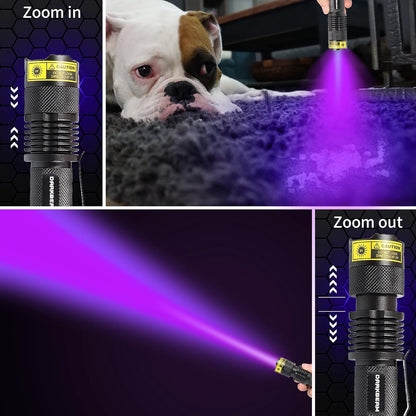 Darkbeam handheld black light used for curing UV resin