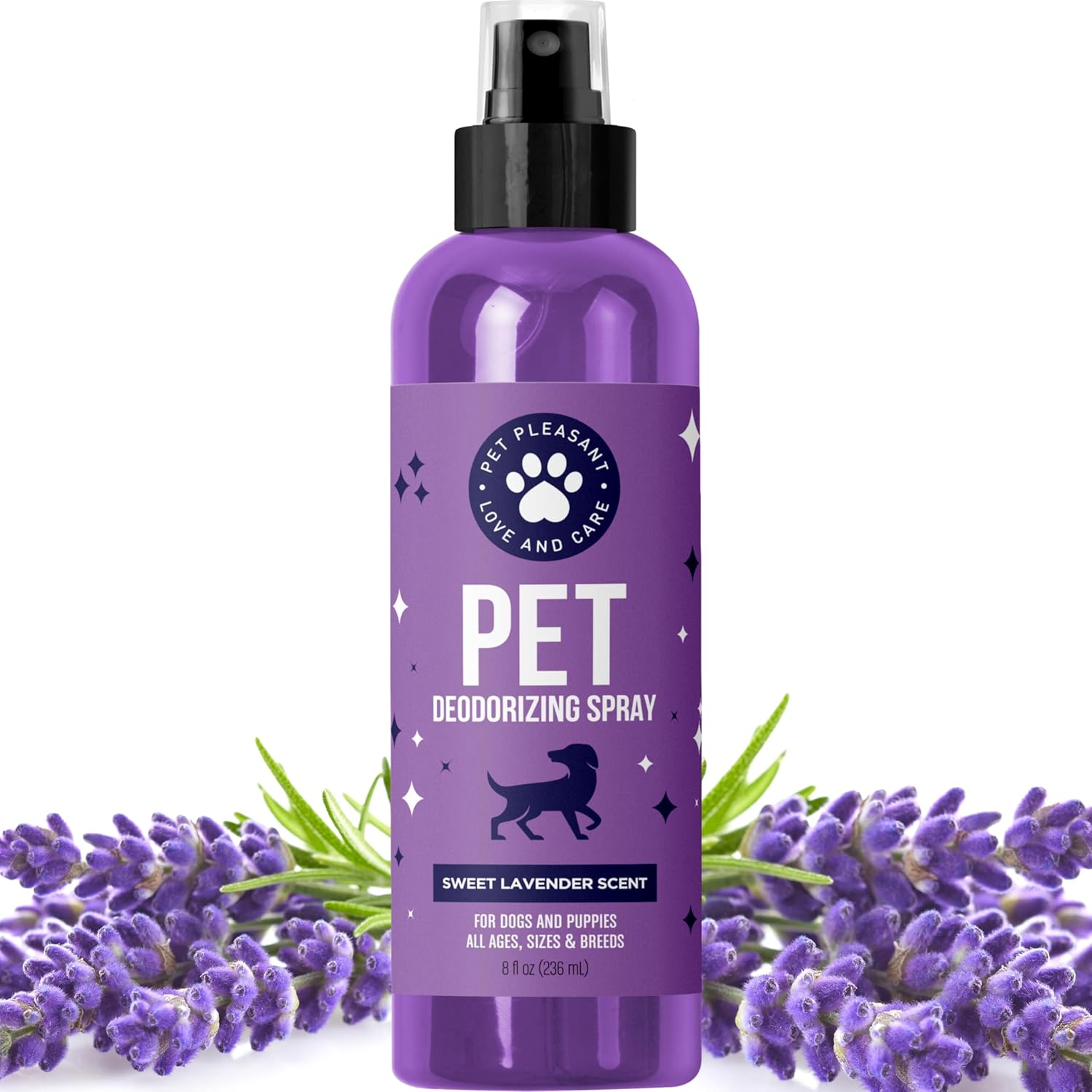 Honeydew Lavender Oil Dog Deodorizing Spray bottle front view