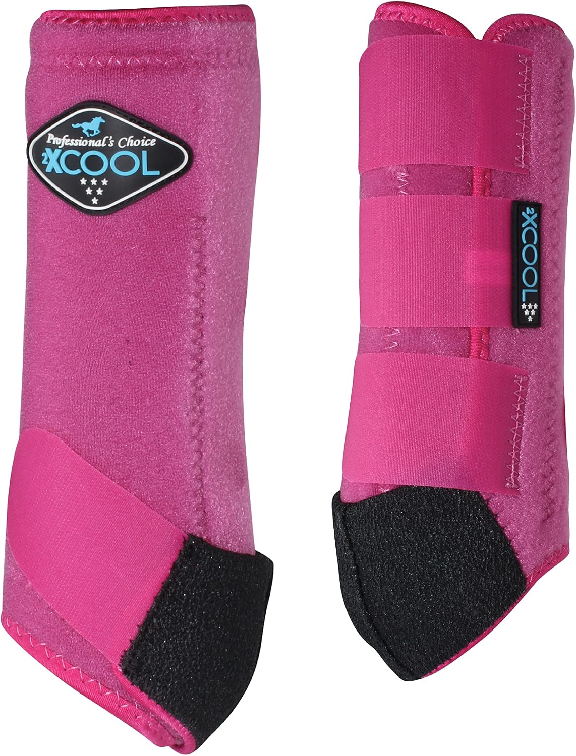 Professional's Choice 4 pack horse boots packaged view showing front and hind sets