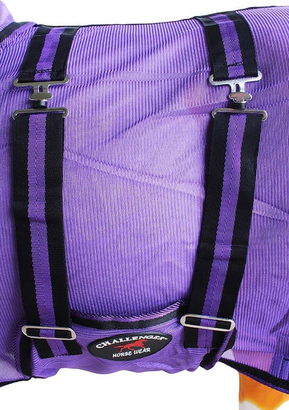 Close up view of rust free stainless steel hardware on Challenger miniature donkey sheet