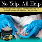 Curicyn wound care clay open tub showing contents