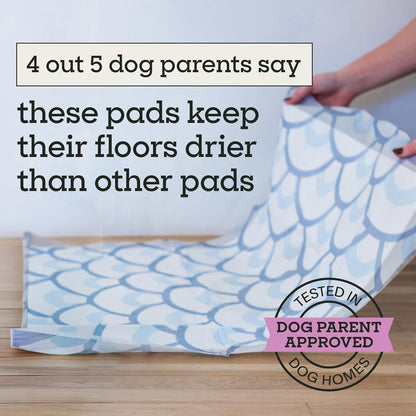 Close up view of the five layer quilted material on the Pet Life Unlimited leak proof puppy pads.