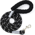 Mile High Life Dog Leash, with Comfortable Padded Handle, Pink Nylon Rope Leash with Steel Tips, Heavy Duty 5 Feet Pet Leashes (Pink,60 Inches) - Image 10
