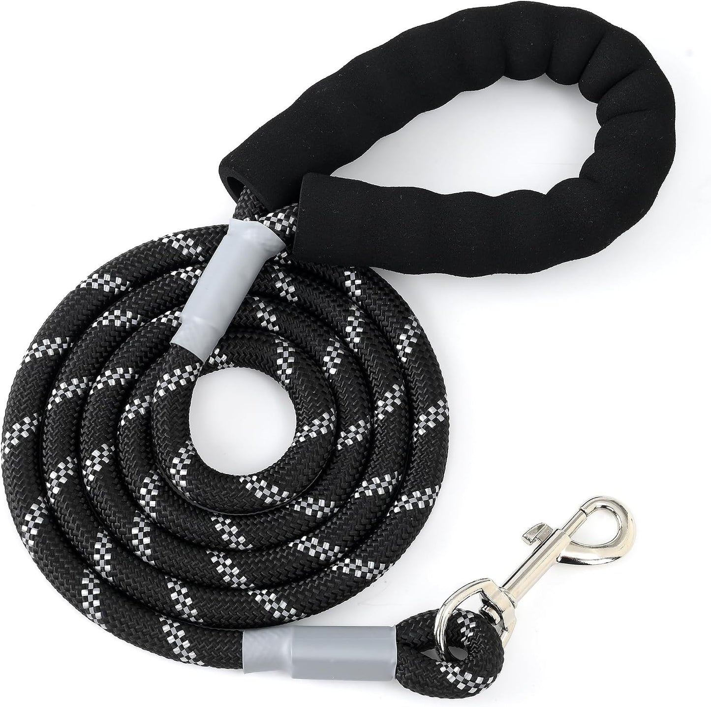 Mile High Life Dog Leash, with Comfortable Padded Handle, Pink Nylon Rope Leash with Steel Tips, Heavy Duty 5 Feet Pet Leashes (Pink,60 Inches) - Image 10