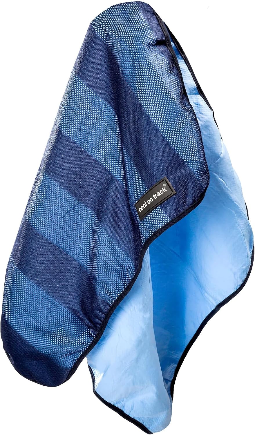 Back on Track water activated cooling towel fully opened in thirty by twenty one inch size