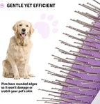 Poodlie pet grooming brush packaging and product overview