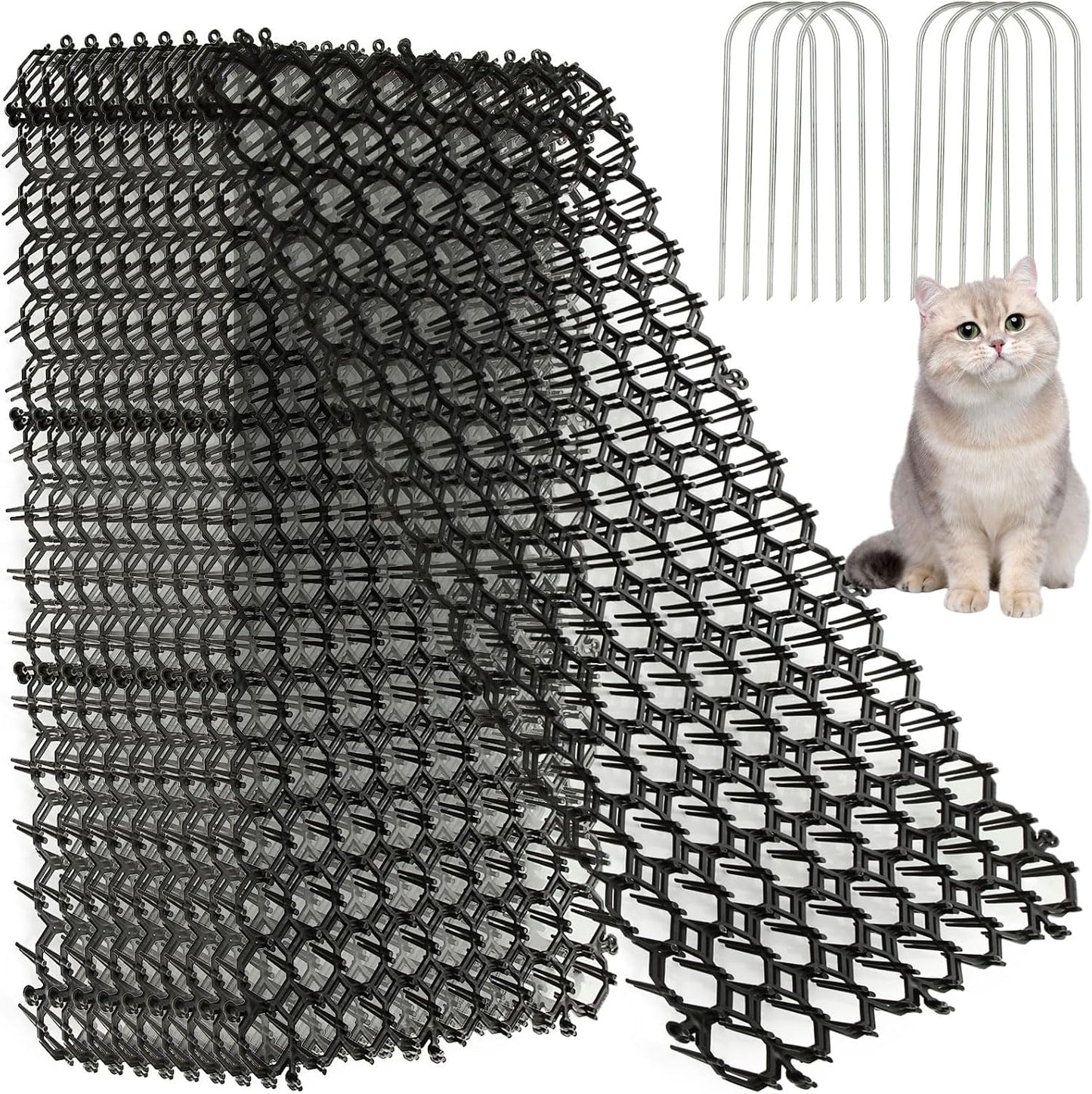 Apacali 16 Piece Cat Scat Mat set front view