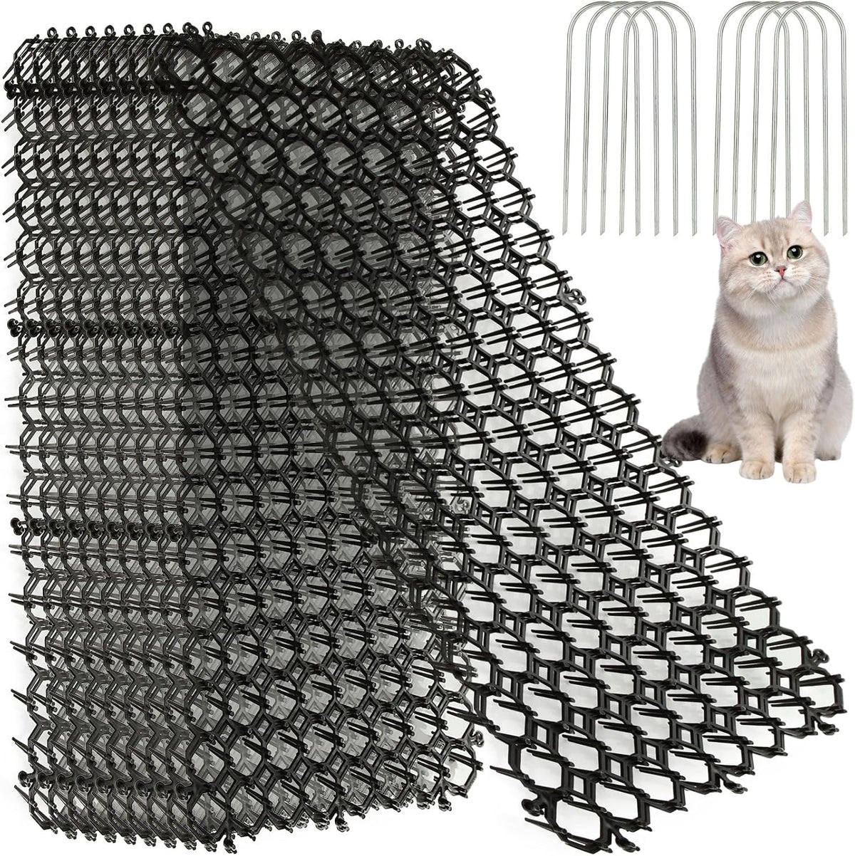 Apacali 16 Piece Cat Scat Mat set front view