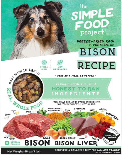 Simple Food Project - Beef & Salmon Recipe - Freeze Dried Raw Food for Dogs - 48oz - Image 14
