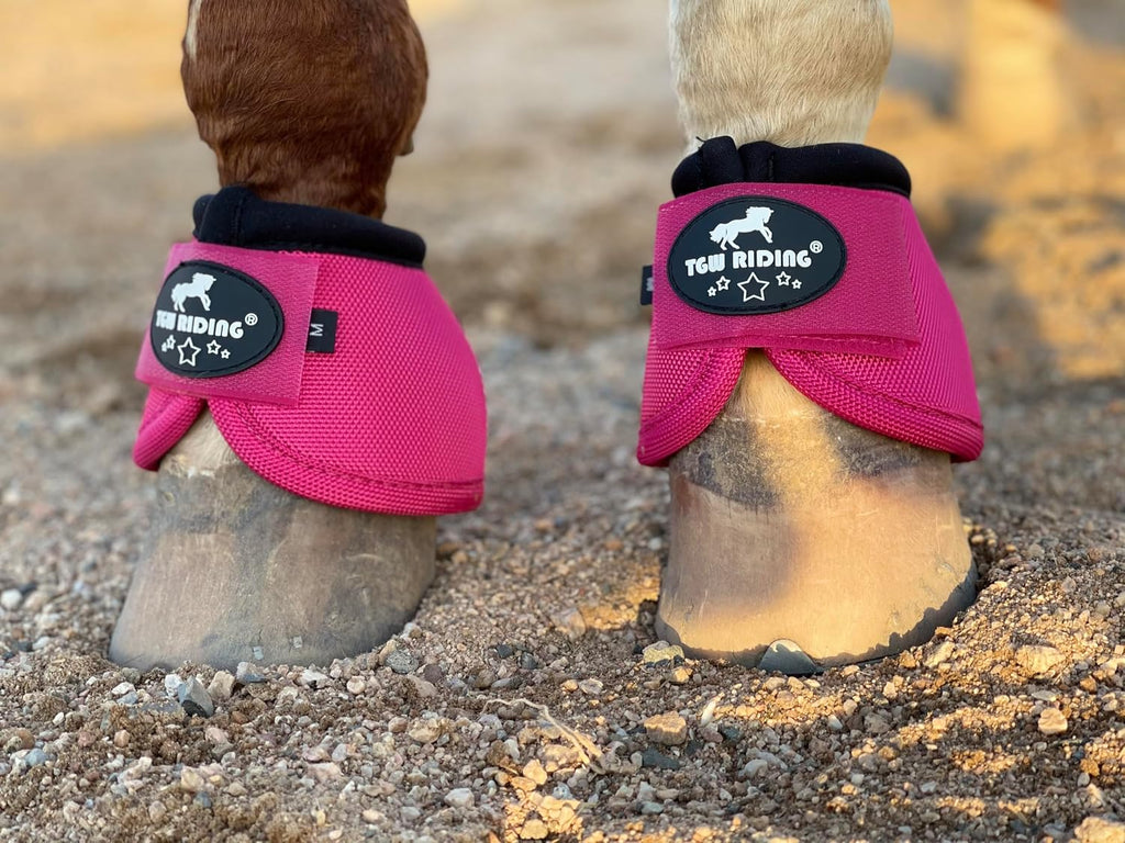 2520D Horse Bell Boots No-Turn Horse Bell Boots, Equine Ballistic Hoof Overreach Bell Boot, Pair - Image 15