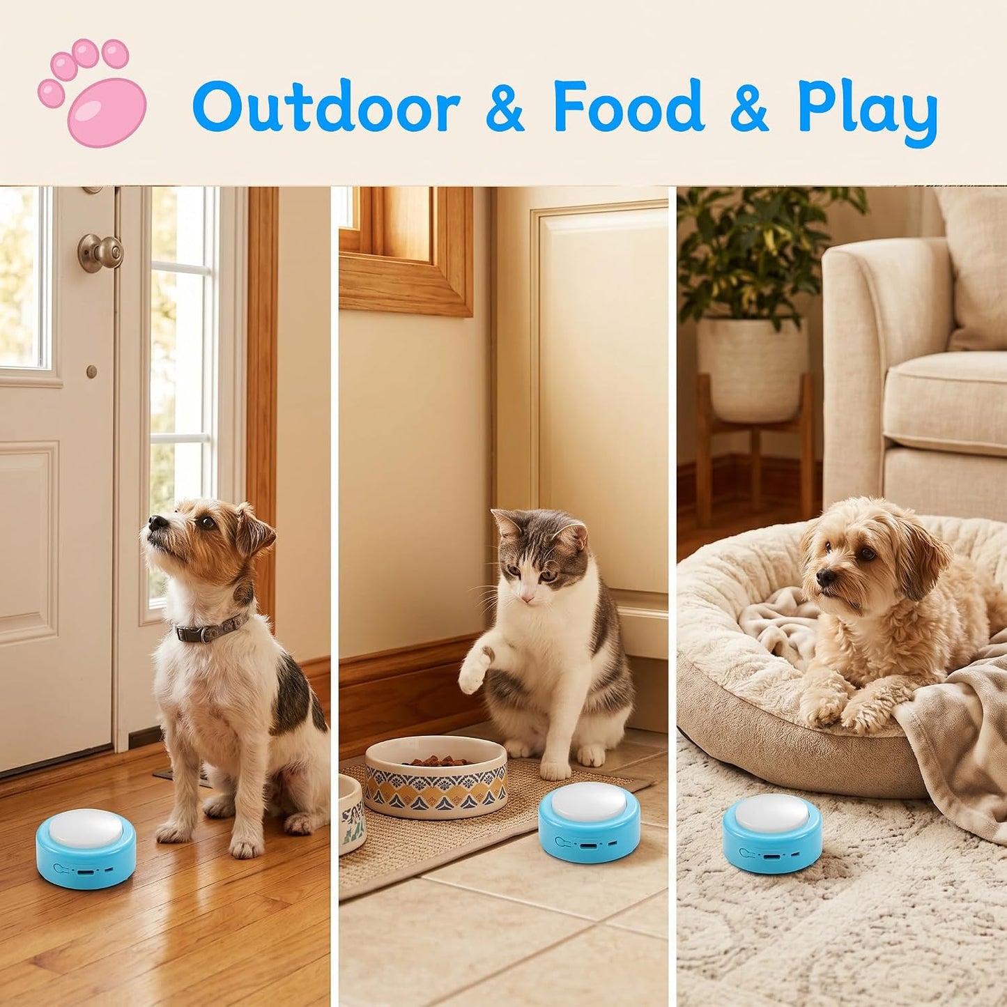 Durable engineering plastic pet speech training kit with instructions manual