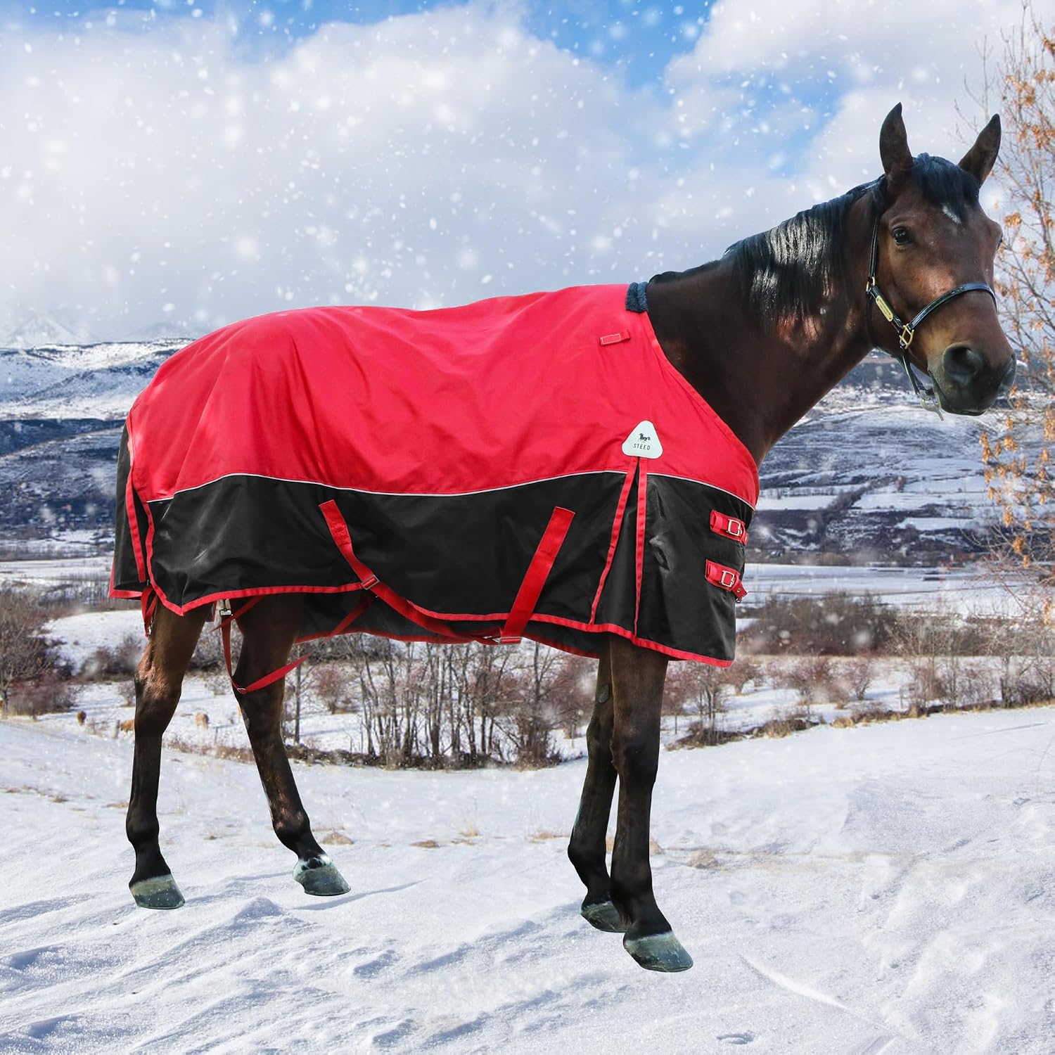 Jranter 78 inch horse blanket inner smooth nylon lining close up