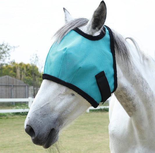 Leaforest Horse Fly Mask Lake Blue front view