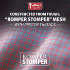Full belly flap coverage view on Jeffers Romper Stomper turnout blanket