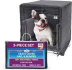 Pet Dreams 3-Piece Set Includes Dog Crate Cover, Dog Mat & Bumper Pad- Washable Kennel Bedding fits iCrate Cages 24, 30, 36, 42 Inch (Khaki, Small, 24") - Image 10