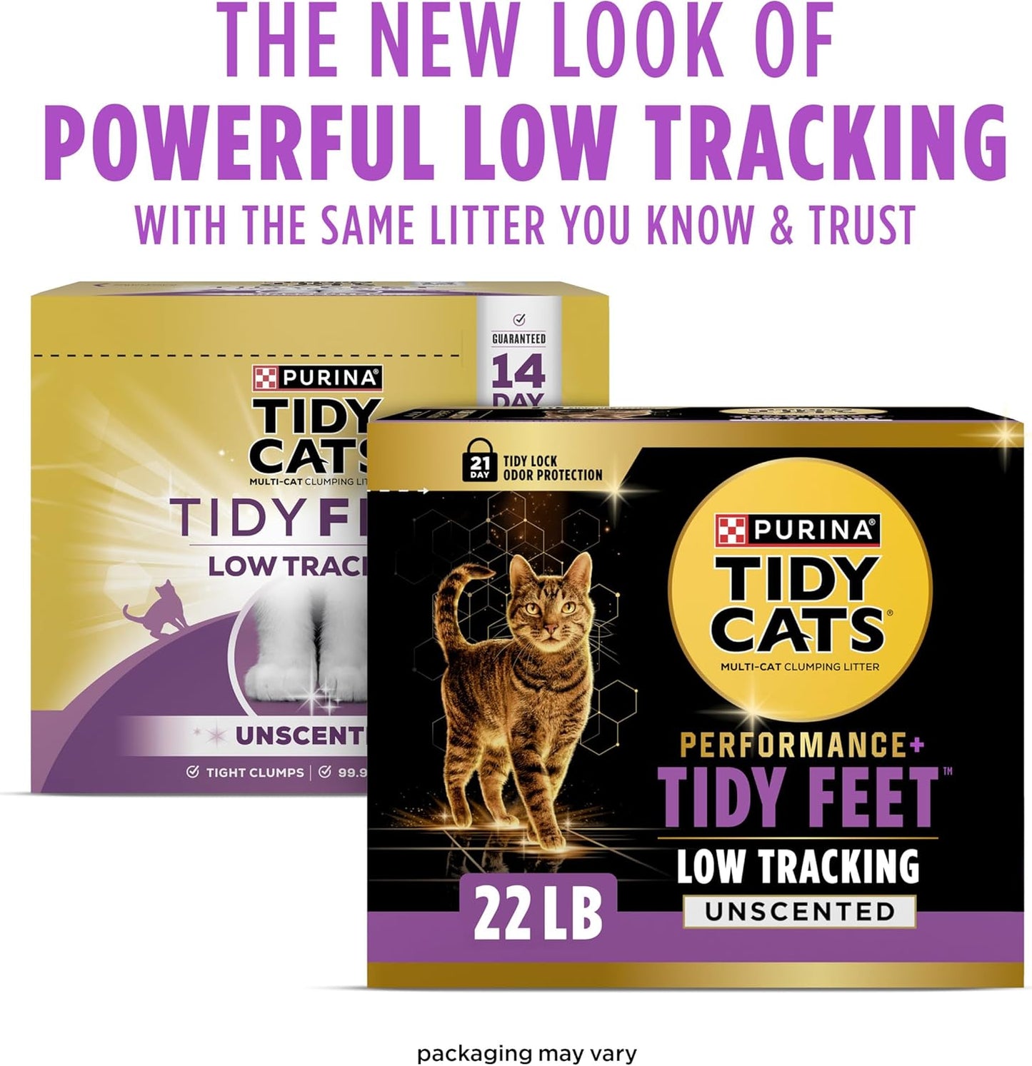 Close up of Tidy Cats Tidy Feet unscented litter granules
