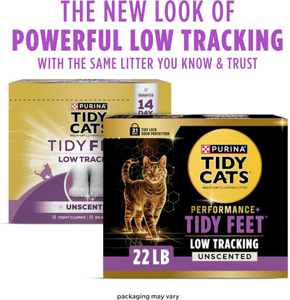 Close up of Tidy Cats Tidy Feet unscented litter granules